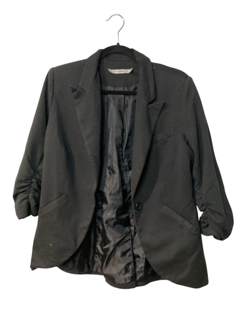 Gibson Button Black Women's Blazer Jacket Large